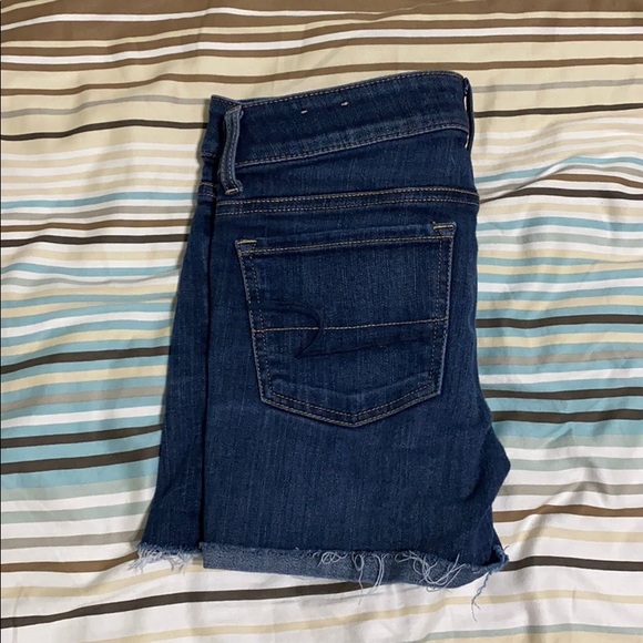 American Eagle Dark Denim Shorts - Picture 2 of 2